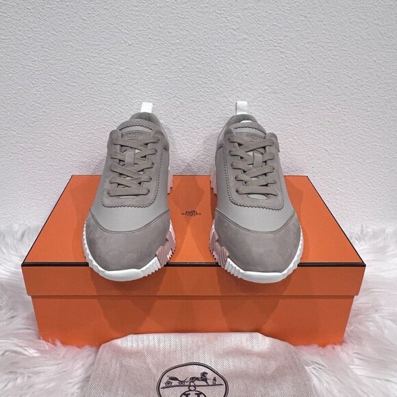 Hermes BOUNCING Day Flex Day Impulse Happy Sneaker Beige Esquisse 37 RECEIPT - Picture 4 of 12
